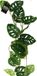 Bellatio Design kunstplant / bladeren deco slinger - Gatenplant/philodendron - groen - 120 cm lang
