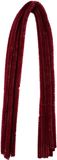 Merkloos / Sans marque Chenilledraad - 10x - donker rood - 8 mm x 50 cm - hobby/knutsel materialen