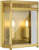 Elstead Lighting Lampe d'extérieur LED Holborn | 2X E14 Max 40W | IP44 | Dimmable | Laiton brossé