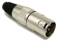 Audibax Pro XLR-stekker, 3-polig, XLR-stekker, soldeeraansluiting, speciaal voor audio-aansluiting, mannelijke stekker, zinklegering voor hoge geleidbaarheid en ultrageluid