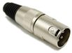 Audibax Pro XLR-stekker, 3-polig, XLR-stekker, soldeeraansluiting, speciaal voor audio-aansluiting, mannelijke stekker, zinklegering voor hoge geleidbaarheid en ultrageluid
