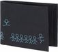 oxmox New Cryptan RFID Protect Pocketbörse Jumping Jack 2.0 Print Cyan Black zwart