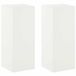 vidaXL Support de plantes - 2 pièces - Blanc - 40 x 40 x 100 cm - Acier