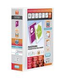 Elba A4 2 D-ringband, 65 mm capaciteit, 90 mm rug, presentatiemap met aanpasbare omslag, portret, wit (enkel)