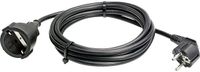 AS Schwabe 50512 Stroom Verlengkabel Zwart 5.00 m H05VV-F 3G 1,5 mm²