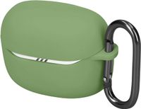 kwmobile Cover voor oordopjes case - Geschikt voor JBL Tune Beam 2 - Matcha Groen