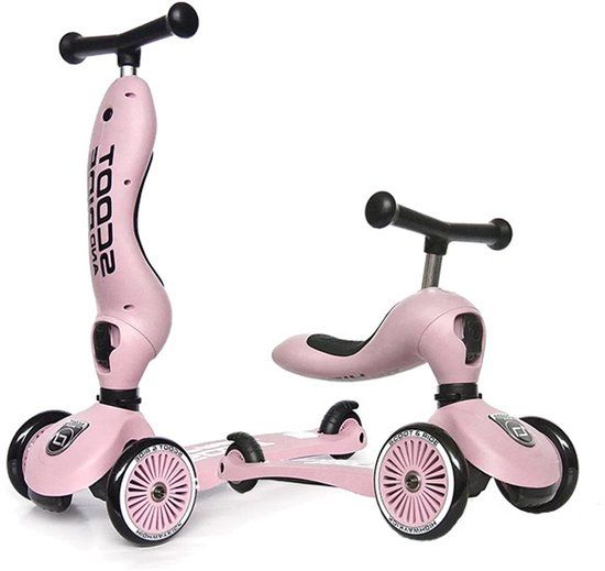 Scoot & Ride Highwaykick 1 Step - Loopfiets Rose - 1-8 jaar - Roze