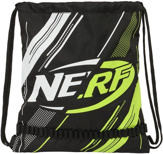 2602 Nerf Rugtas met Koordjes Get ready Zwart 35 x 40 x 1 cm