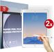 Rosso Screen Protector Geschikt voor Apple iPad 9.7 (2017/2018)/Air 2 | Paper Feel | Papier Gevoel Folie | Ultra Clear Beschermfolie | Case Friendly | Duo Pack