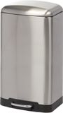 Duett - Pédalier - 30 litres - Fermeture douce - Anti-traces de doigts - Métal - Chrome
