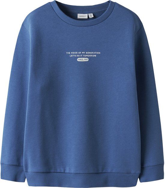 Name it Sweatshirt Regular Fit Kinderen Blauw