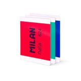 MILAN Set van 3 notitieboeken A4, gelijmd, gelinieerd papier (7 mm), 48 vellen à 95 g/m², collectie nata 624 since 1918