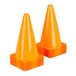 Relaxdays Pylonnen, set van 16, voetbal, hondentraining, paardensport, pionnen 23 cm, verkeerskegel kinderen, oranje