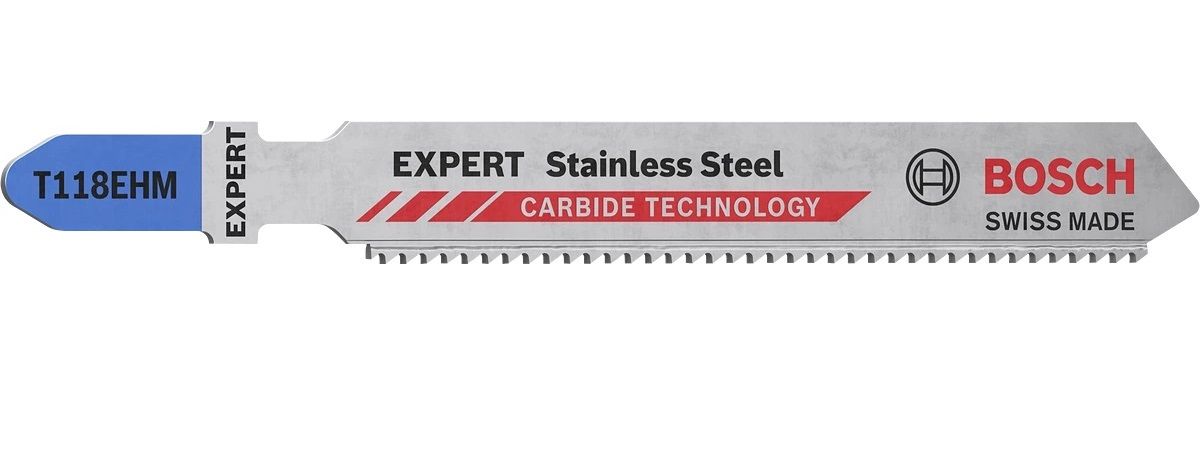 Bosch Expert T118 EHM Decoupeerzaagblad - 3 stuks - Carbid - Roestvrij staal