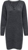 ONLY Gebreide jurk ONLTAMMY Korte jurk Dark Grey Melange