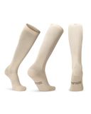 DANISH ENDURANCE Compressiekousen Dames & Heren - biologisch katoen - 14-18 mmHg - Beige - 3 paar - Maat 39-42