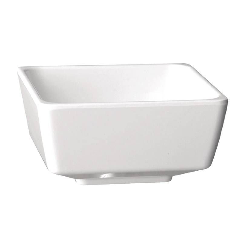APS Float vierkante melamine kom wit 5.5x5.5cm