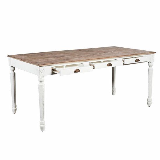 LOBERON Tafel Helsinquia wit/bruin