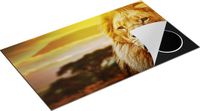 Chefcare Inductie Beschermer Leeuw - Leeuwenkop - 89,6x51,6 cm - Multicolor