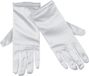 Merkloos Witte korte handschoenen voor volwassenen