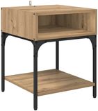 vidaXL Nachtkastje Artisan Eiken 40 x 40 x 50 cm Bewerkt hout