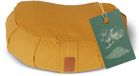 #DoYourYoga - Yoga kussen - »Ganesh« - halve maan meditatiekussen met bio-organische Spelt vulling - 45x30x14 cm - indisch geel