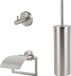 HUSH. Ensemble d'accessoires de toilette 3 pièces - Acier brossé - Acier inoxydable
