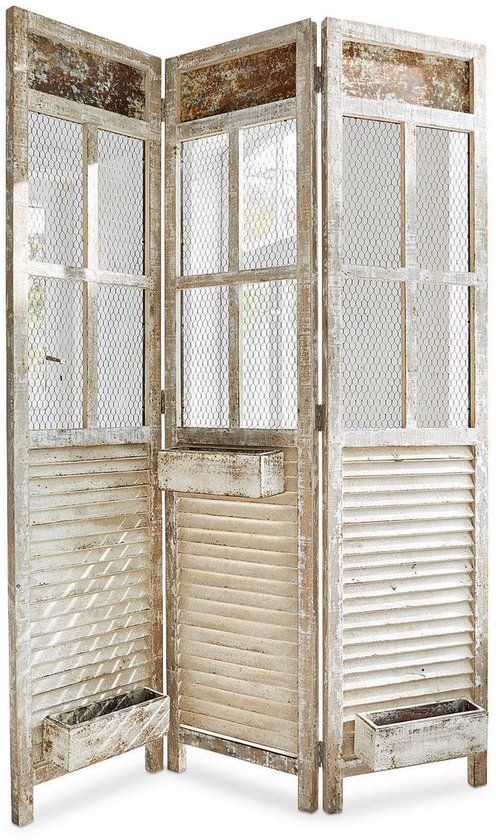 LOBERON Roomdivider Cerveris antiekwit