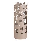 Baroni Home Parapluhouder, modern design, parapluhouder van metaal met 2 haken en afneembare regenbescherming, 19 x 19 x 49 cm (taupe)