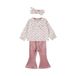 Dirkje longsleeve set met print - roze (set van 3)