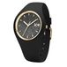 Ice-Watch ICE Glitter Black - Zwart dameshorloge met siliconen band - 001356 (Medium)