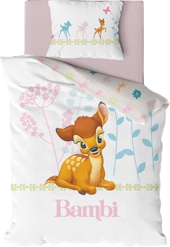 Disney bambi baby dekbedovertrek - 100 x 135 cm - katoen