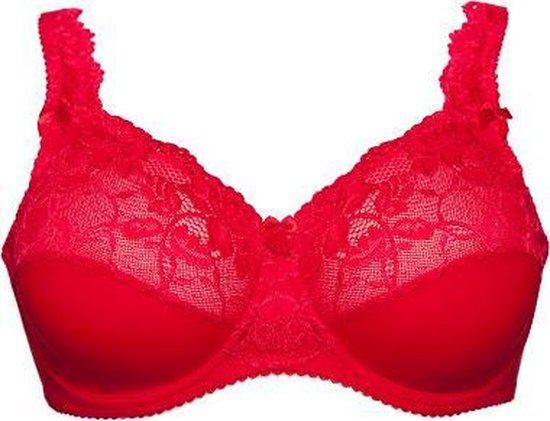 PLAISIR by Ulsoe Plaisir Beate beugel BH rood 90H-grote maten met draagcomfort