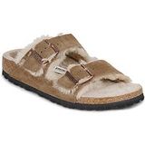 BIRKENSTOCK Suède muiltjes met dubbele bandjes en voering Arizona Fell