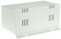 RS PRO, Schaalbehuizing, wit, koudgewalst staal, 257 x 130 x 112 mm