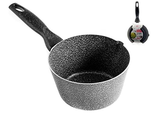 Home Casseruola Conica Un Manico Antiaderente Stone 16 cm Pentola da cucina
