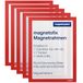 magnetoplan Magnetofix Magnetofix-magneetlijst A4, rood, 5 stuks.