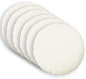 VidaXL Taie d'oreiller 6 pièces Heerlen Blanc Coton satiné Ø 40 cm