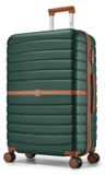 Valise - Valise rigide en PC - 60 cm - Résistant aux chocs - Roues 360° - Serrure TSA - Vert olive