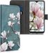 kwmobile telefoonhoesje geschikt voor Samsung Galaxy A10 - Backcover met pasjeshouder - Magnolia design