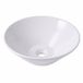 Merkloos Relaxdays Waskom opbouw - 15 x 41,5 cm - zonder kraangat - wit