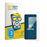 BROTECT Screenprotector 3 Stuks voor General Mobile Fenix II Pro Beschermglas transparant