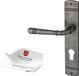 Emily ART 70-09 DAS PZ Dark Antique Steel — long escutcheon for office and cellar doors — door handle for interior doors
