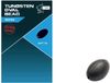 Nash Perle Ovale Tungstène 4 mm Noir