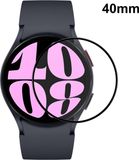 By Qubix Qubix - Screen protector Tempered Glass - Full cover - Geschikt voor de Samsung Galaxy Watch 7 - 40mm