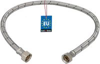 KOTARBAU® Flexibele Aansluitslang 3/8" x 3/8" - Flexibele Kraanslang 70 cm - Sanitaire Aansluitslang - Flexibele Verbindingsslang - Aansluitslang Armatuur - met Roestvrijstalen Vlechtwerk