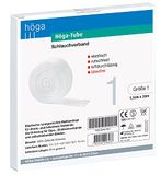Höga Buisverband, elastisch, antislip, luchtdoorlatend, maat 1, 1,5 cm x 20 m, wit, 20 meter
