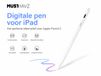 Musthavz Stylus pen | Alleen voor iPads vanaf 2018 | iPad pen | Active Styluspen | Alternatief Apple Pencil | met Palm rejection | Met 1 extra punt | Magneticsh & USB C Opladen