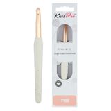 KnitPro Vybe aluminium haaknaald met rubberen handvat - 9,00 mm