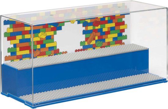 LEGO Vitrine Iconic Minifigure - Blauw - Polypropyleen